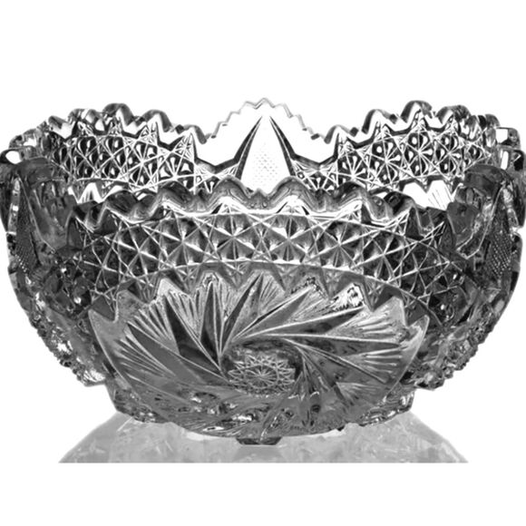Comet in the Stars by US Glass, 7" Round Bowl - Picture 1 of 4